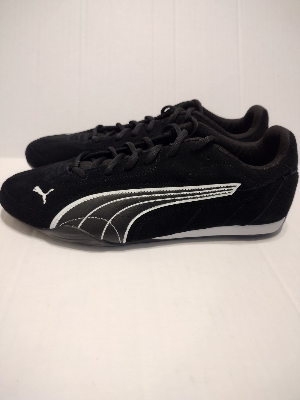 Men's Black Puma Athletic Sneakers with White Accents In Shoe Box Size 10